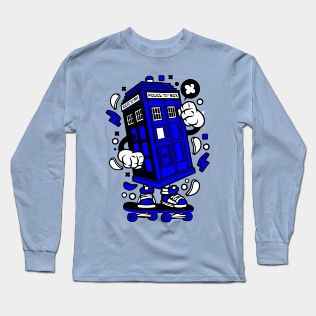 Police box Long Sleeve T-Shirt by clickprint